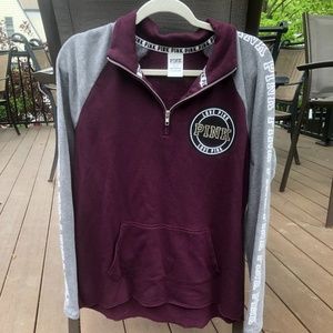 VICTORIA SECRET HALF ZIP